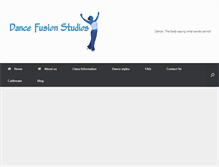 Tablet Screenshot of dancefusionstudios.com